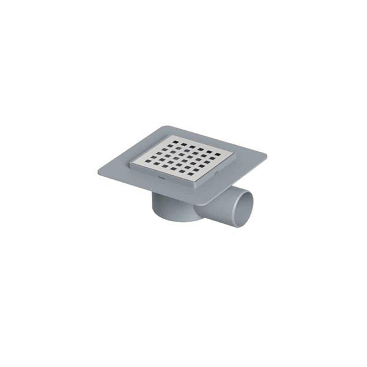 Maxiflow Midi Yer Süzgeci 10X10 Ø40 (Yan Çıkış) 14018 resmi
