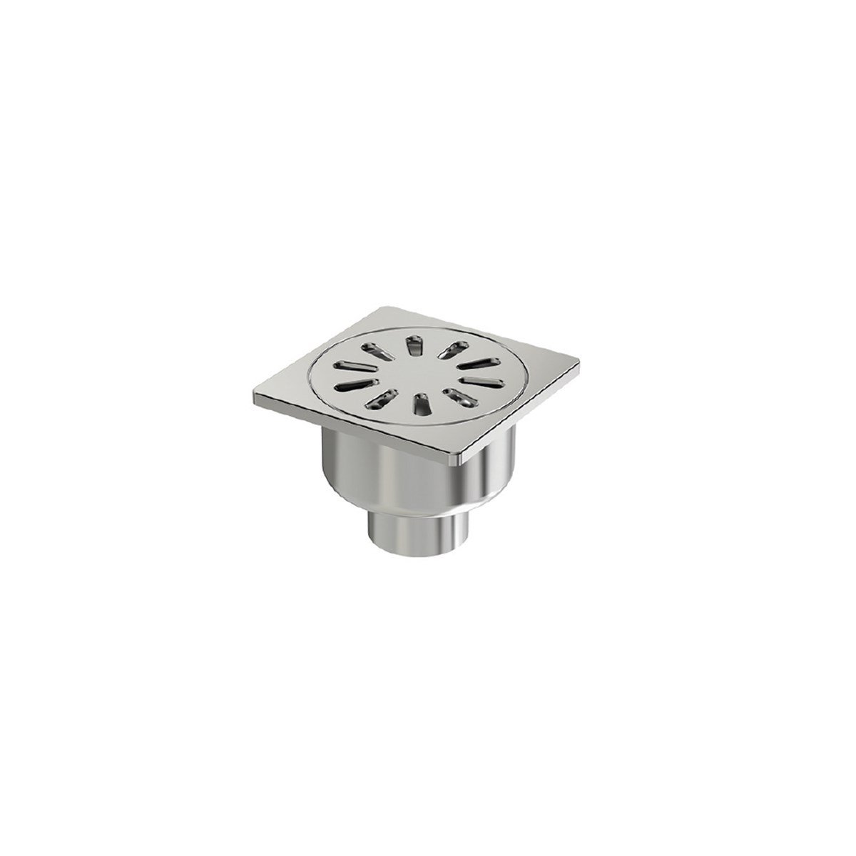 Maxiflow Premium Paslanmaz Yer Süzgeci 10X10 Ø50 (Alt Çıkış) 14099 resmi