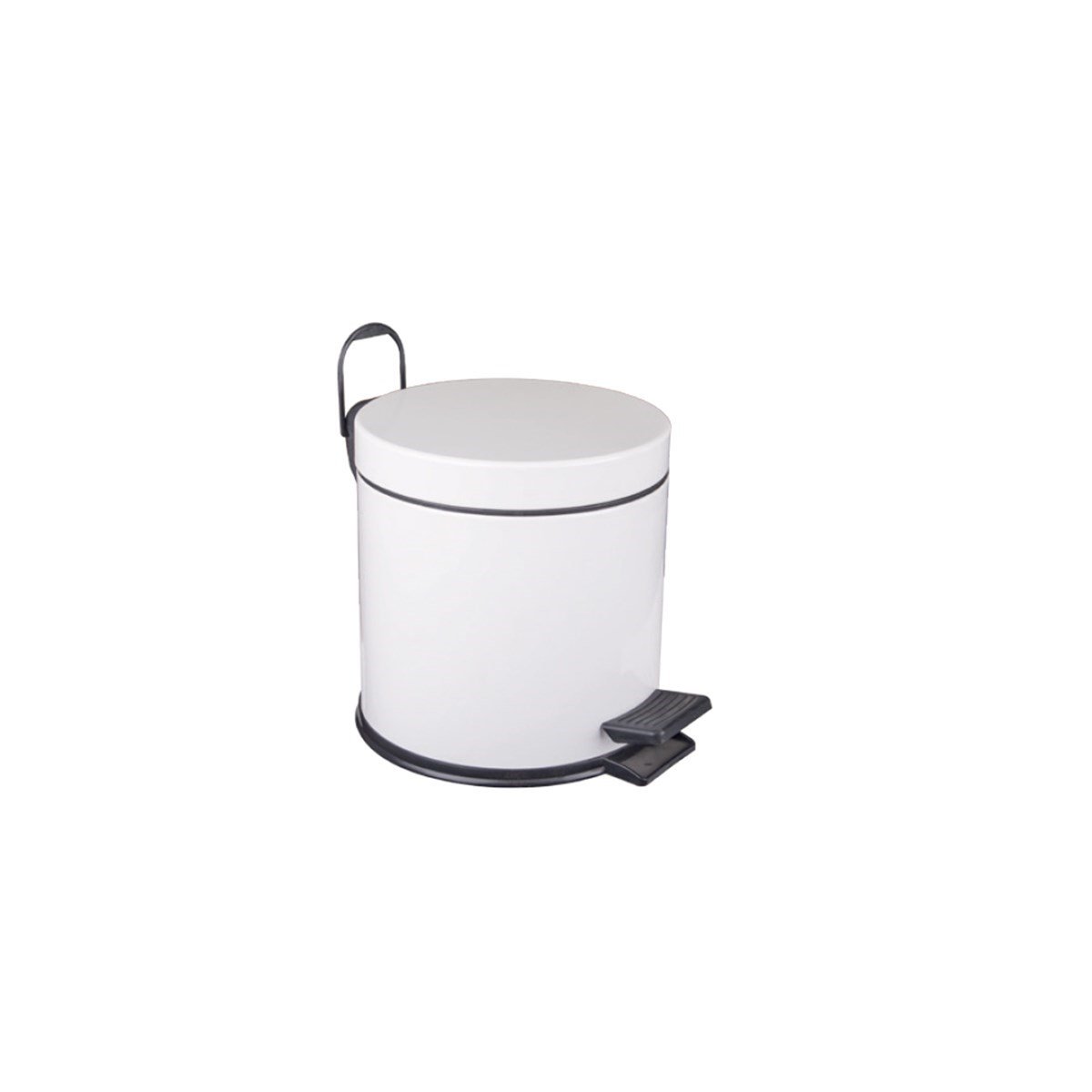 Maxiflow Standart Çöp Kovası Boyalı Beyaz 5 Lt 18204 resmi