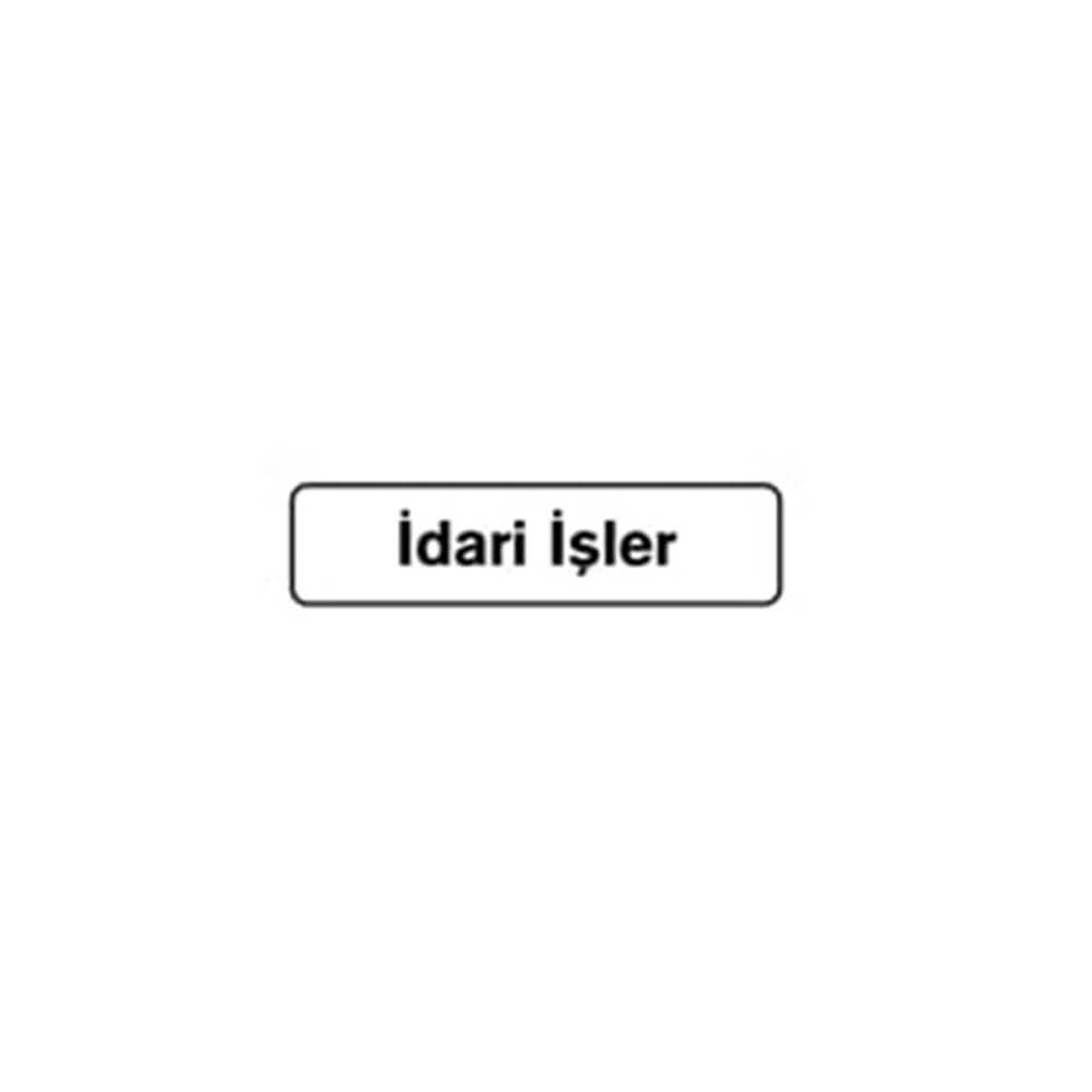 B1-211 İdari İşler 7,5x25 Cm resmi