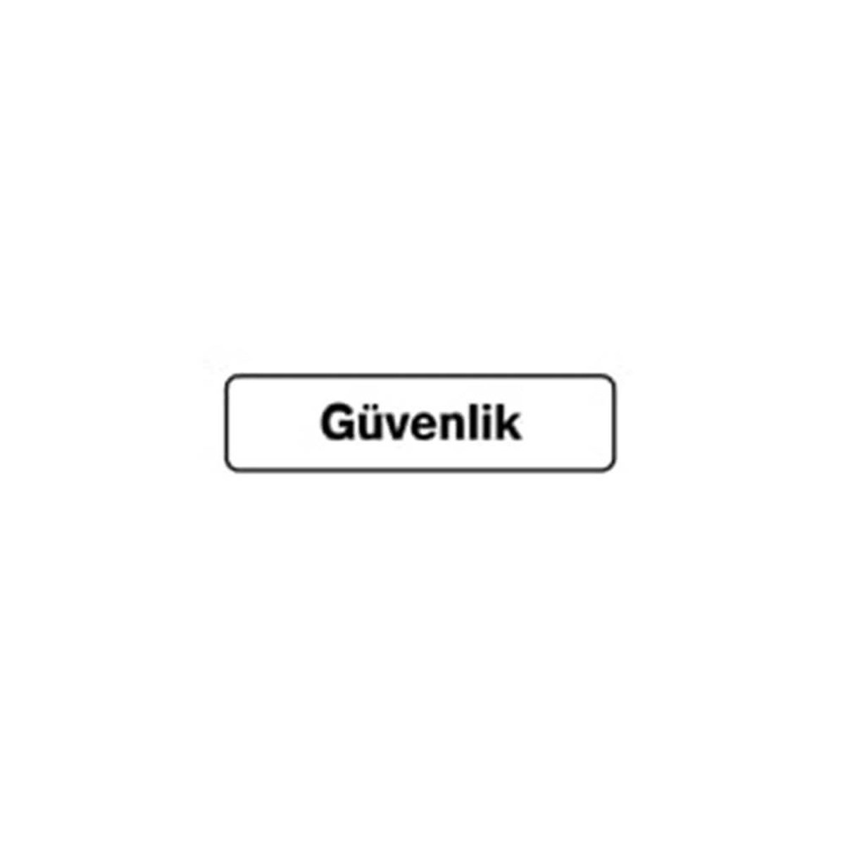B1-218 Güvenlik 7,5x25 Cm resmi