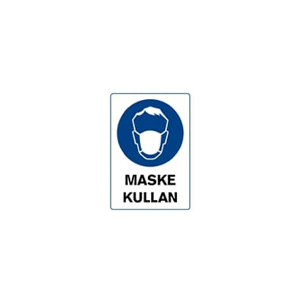 D104 Maske Kullan 25x36 Cm resmi