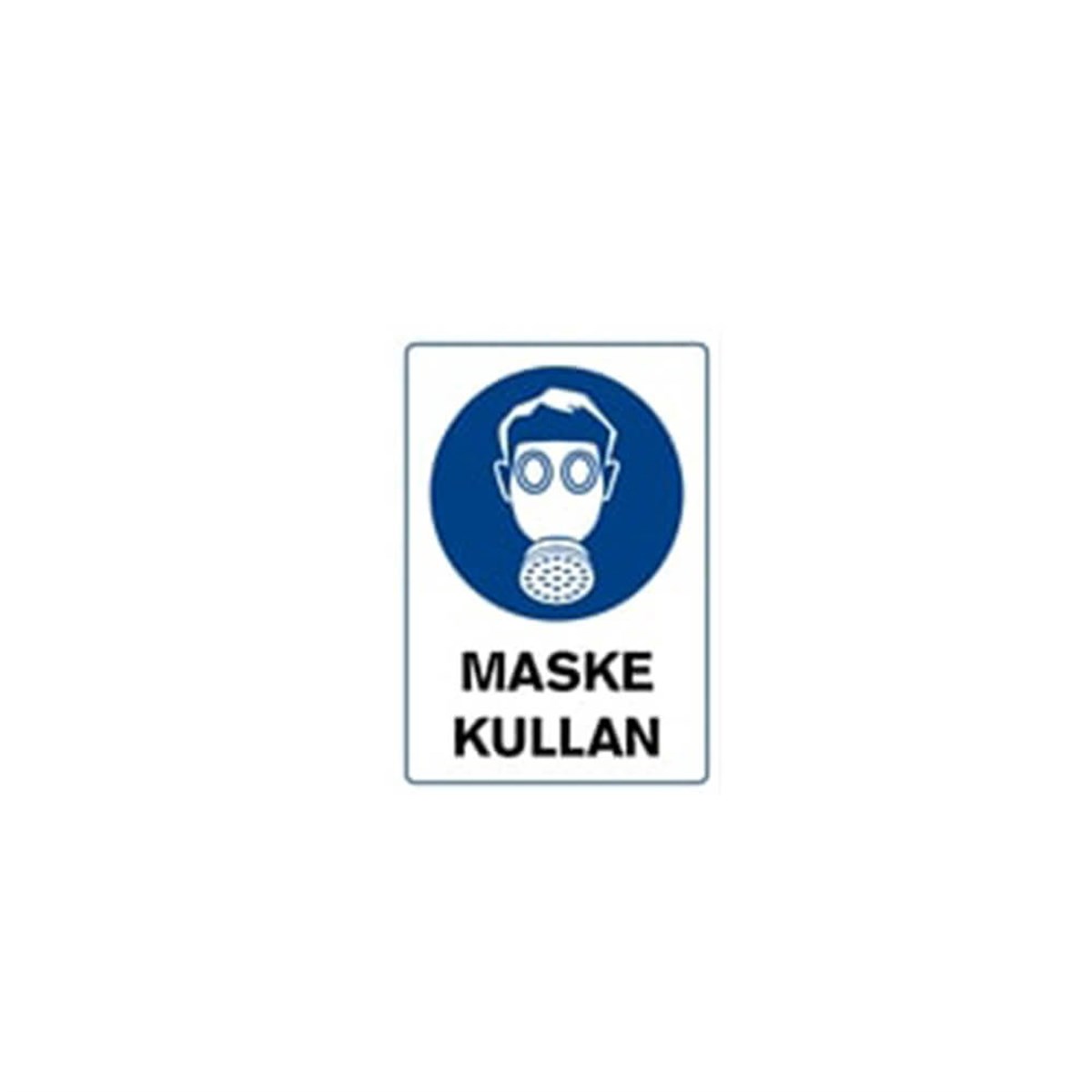 D108 Maske Kullan 25x36 Cm resmi