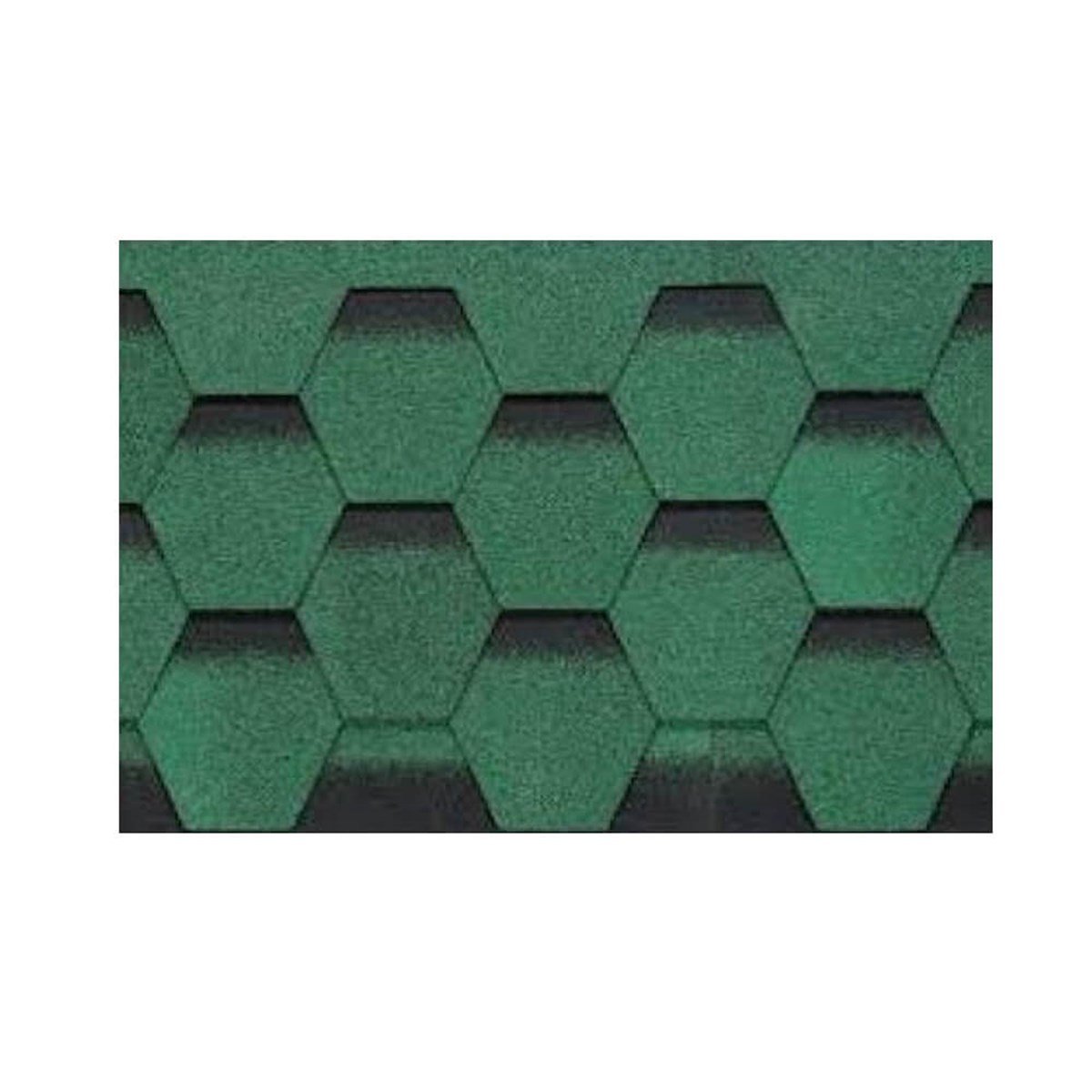 Winroof Petek Shingle Yeşil (2,61 M2 / Paket) resmi