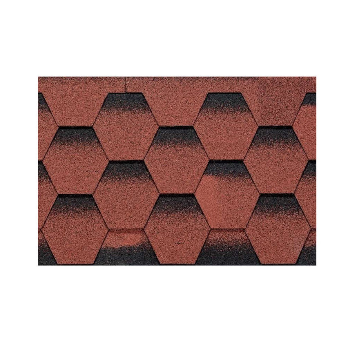 Winroof Petek Shingle Kırmızı (2,61 M2 / Paket) resmi