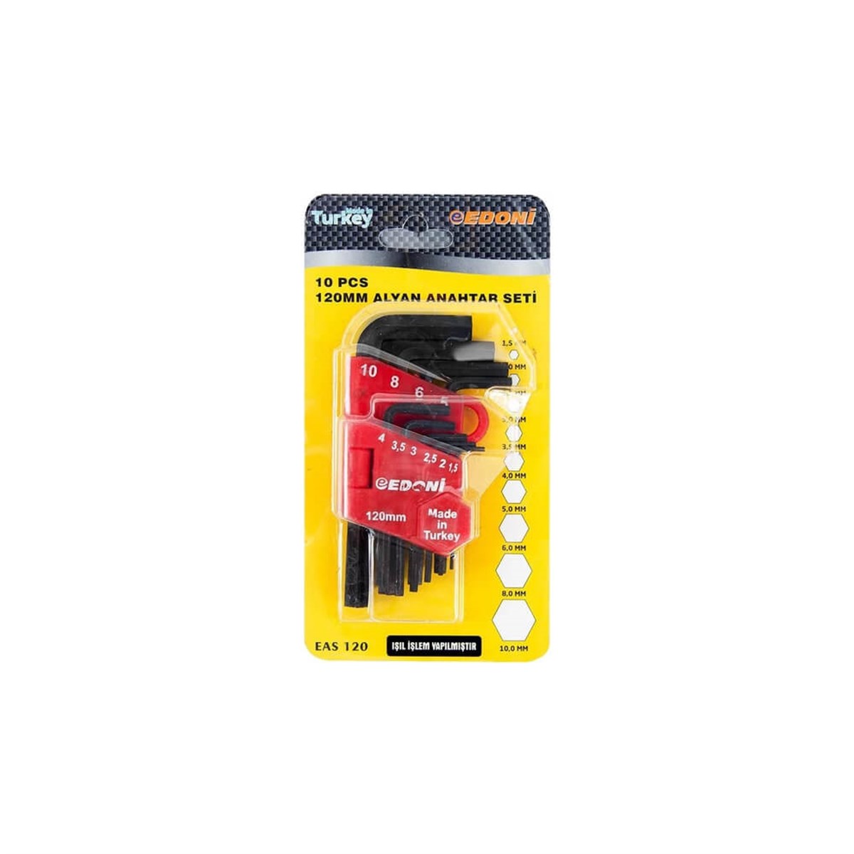 Eltos Edoni 120mm Alyan Seti 10 Parça Eas120 resmi
