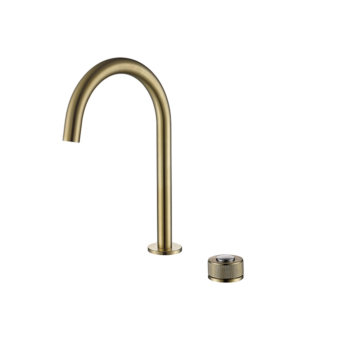 Newarc Step 2 Delikli Çanak Tipi Lavabo Bataryası Mat Altın 900528 resmi